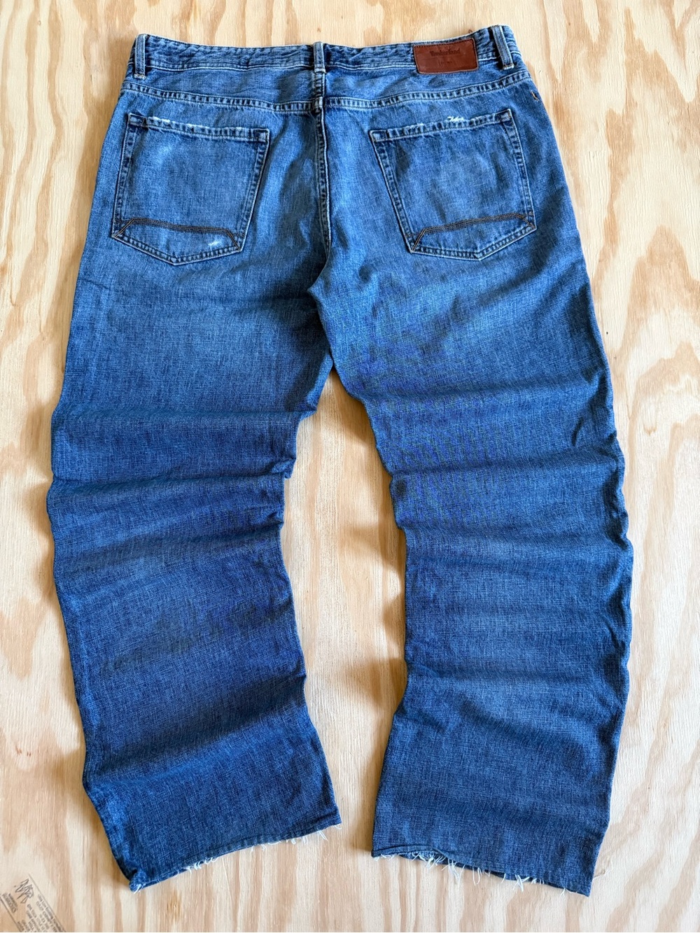 Timberland Men’s Straight Jeans in Blue Denim